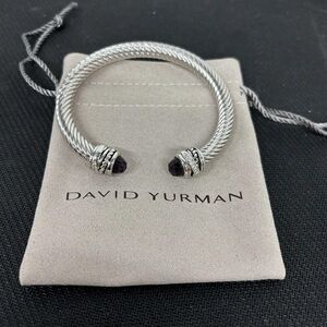 David Yurman Silver and Purple Bracelet